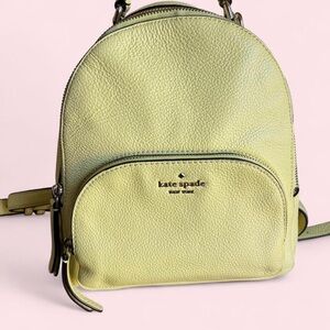 Kate Spade Lime Green Leather Backpack
